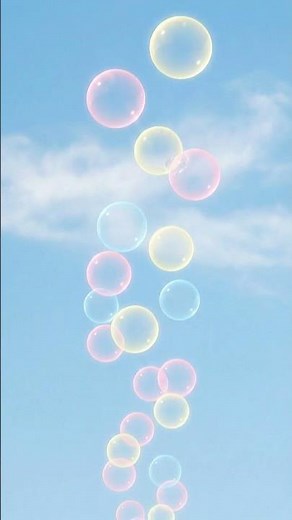Chill with these dreamy pastel bubbles popping in the sky ✨