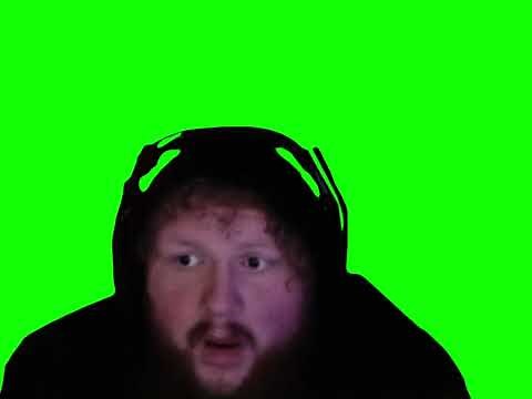 CaseOh saying "We are ABSOLUTELY COOKED, chat!" meme - Green Screen