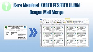 Video ini membahas tentang cara pembuatan kartu peserta ujian dengan memanfaatkan fitur Mail Merge. Semua tahapannya dijelaskan secara rinci, jadi cocok untuk yang masih pemula agar bisa langsung praktik. Secara umum, tahapan membuat Kartu Peserta Ujian dengan Mail Merge adalah sebagai berikut: 1. Buat Format Kartu Peserta (di ms. word) 2. Buat Tabel Data Peserta (di ms.excel) 3. Hubungkan format kartu peserta dengan tabel data peserta menggunakan fitur Mail Merge 4. Setelah itu tinggal kita gen