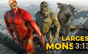 💀3D中怪物大小的比较！💀Monster Size comparison in 3D！！