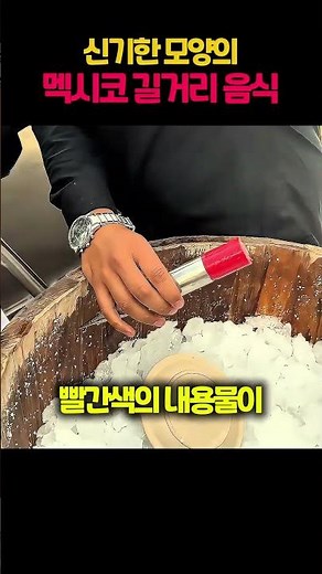 신기한 모양의 멕시코 길거리음식