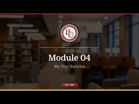 Module 4: Rubrics Associating a Rubric 4 24 2026, 2:56 PM