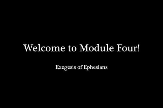 Welcome to Module 4