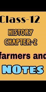 Class 12 History Chapter 2 Handwritten Notes [King, farmers and towns] #youtubevideo #history