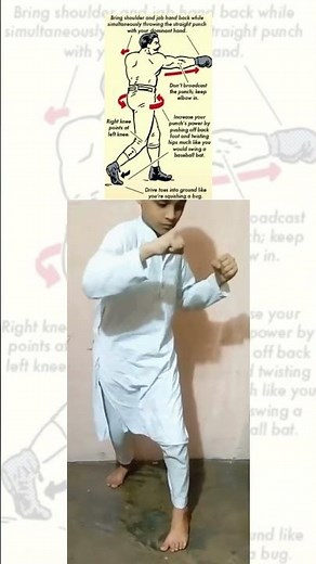 The Secret to a Powerful Straight Punch | Hips & Knee Technique for Max Knockout Power #boxingtime