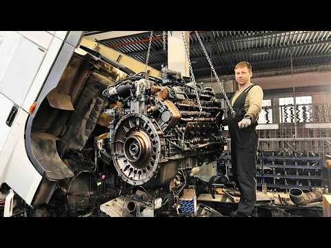 1.8 MILLION KM 🔥 Full Rebuild & First Start of the Legendary DAF XF95 Engine