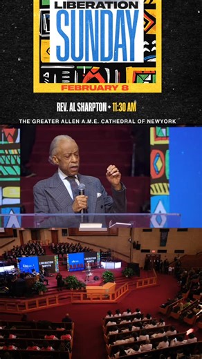 Rev. Al Sharpton | IT’S TIME TO GET YOUR MIND RIGHT. The theme of my sermon this morning on Liberation Sunday at Greater Allen Cathedral. Visit... | Instagram
