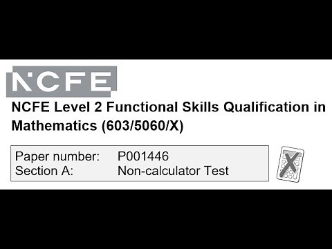 Functional Skills Maths L2 Practice P001446 NCFE