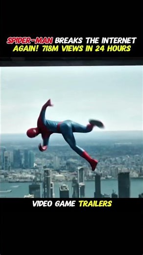Spider-Man Breaks the Internet AGAIN! 718M Views in 24 Hours 😱🕷️ #trendingshorts #viralshort