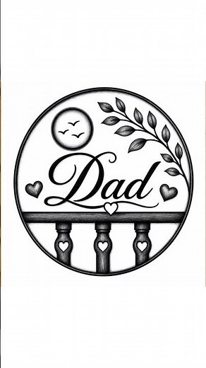How to Draw Dad ❤️ Easy Pencil Sketch Tutorial | Father Drawing Step by Step #shorts #shortsfeed