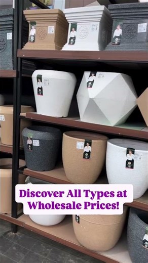 Buy Pots in Bulk at Best Prices | Ceramic, Clay, Plastic, Fiber, Roto & More Available!