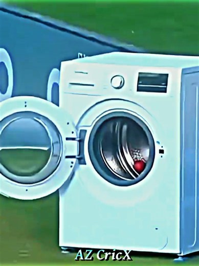 Ball Falls Into Washing Machine Caught on Camera