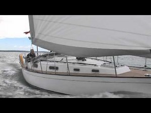 The "Greener" Contessa 32 Calypso sailing in the Solent