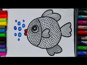 fish drawing| fish drawing for kids| how to draw fish| drawing for kids #drawing #video #fish
