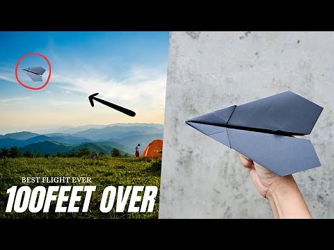 The Best Speed, Distance, and Accuracy Paper Airplane | Dart Ultra | Paper Plane Origami