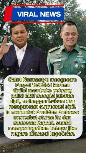 #gatotnurmantyo #prabowo #beritaterkini #beritaviral #viral #viralshort #fyp #short #news