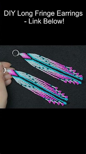 ✨ Colorful Fringe Earrings You Can Actually Finish Today #beadedjewelry #diy #craft
