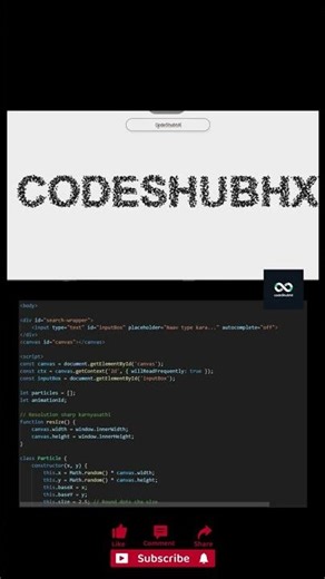 Interactive Particle System using #htmlcss #js #trending #viral #cssanimation #like