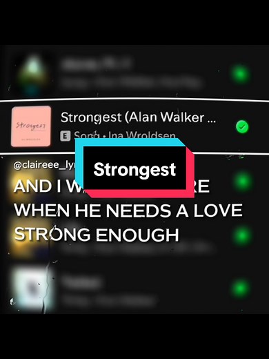 Strongest Lyrics