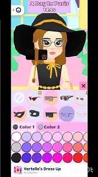 playing Poki game vortllas dress up😱❤️😍