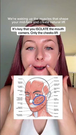Cheek exercises for natural lift and training your face to isolate muscles. More in description!