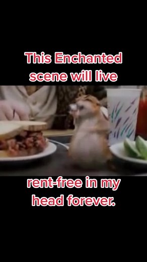 Enchanted Squirrel Apple Scene: It's Gooooood Chipmunk!