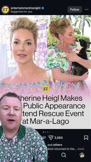 Katherine Heigl went to an event at Mar-a-lago and now she’s getting back lashed! #trump #maga #katherineheigl #maralago #fyp