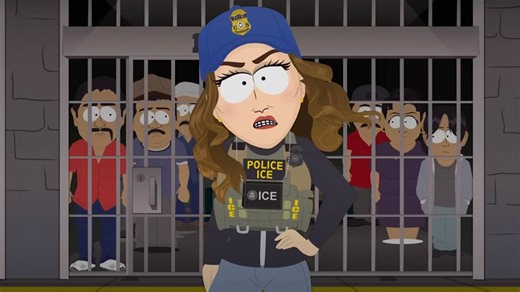 The episode depicted Noem as an over-Botoxed ICE agent obsessed with striking camera-ready poses while detaining anyone who’s Latino.