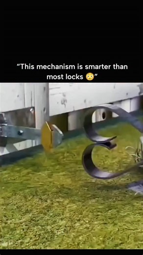 inside history | Ever wondered how a house gate can lock itself without keys or electricity? This automatic gate locking system relies purely on mechanical... | Instagram