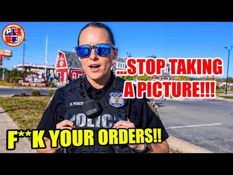 Female Cop FREAKS OUT After Getting Owned By First Amendment Auditor!! | Id Refusal #61
