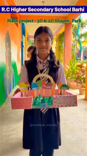 [manish_6.4] | "Welcome to the world of shapes! 🏞️ Our 2D & 3D Shapes Park shows how maths isn’t just in books — it’s all around us! 🔺🟢 A creative maths... | Instagram