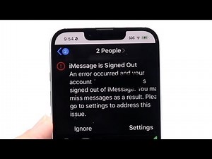 How To FIX iMessage Signed Out Error! (2025)
