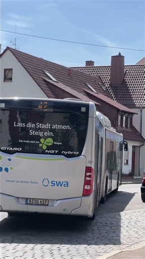 Mercedes-Benz Citaro C2 G NGT Hybrid - Ausfahrt in Pfersee auf der Linie 42 |SWA Augsburg