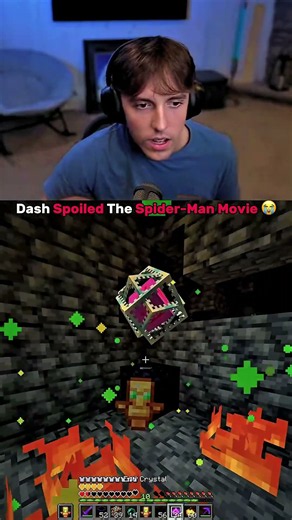 Dash Spoiled The Spider-Man Movie 😭💀 #donutsmp #minecraft #drdonutt