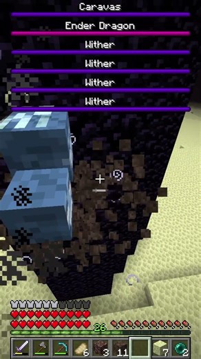 Wither vs Wither #minecraft #caravas #challenge #minecraftals