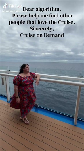 Just me, the ocean, and a humble request to the algorithm Send the cruise people my way 🚢
