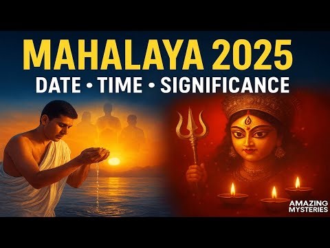 🌑🙏 Mahalaya 2025: Date, Time & Full Significance Explained! 🕉️ | Amazing Mysteries