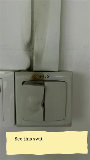 Competent_Electrician on Instagram: "Cheap, old, or low-quality switches are still used in many homes — and this video shows the real consequences. One overheated switch left unchecked could cause blackouts… or worse, a fire. ㅤ ⚠️ See the signs: • Discoloration and melted plastic • Switch no longer “clicks” properly • Heat even when switch is OFF • Burnt marks inside the casing ㅤ If this looks familiar, it’s time to replace it — safely and correctly. ㅤ 📞 Book your safety check with Competent El