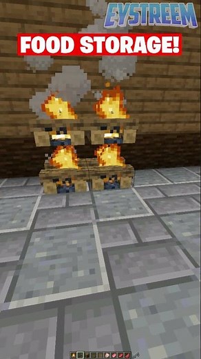 How to build Food Storage in Minecraft! (EASY!) #Shorts
