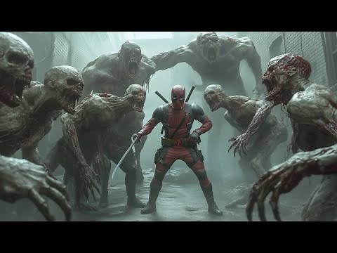 Deadpool Takes on a Zombie Horde!