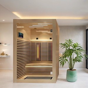 [Hot Item] Digital Control Panel Far Infrared Sauna with Full Spectrum Heater