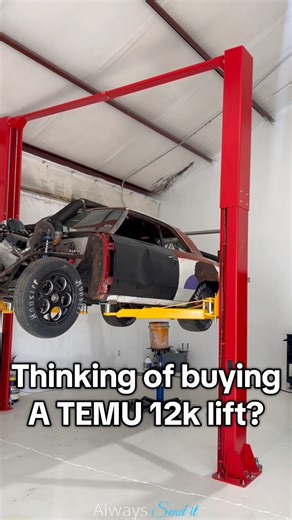 1M views · 1.4K reactions | But have you ever ordered a lift off TEMU? We did and this is our real world review. #alwayssendit #temu #carlift #12k #racecarlift B0NES | Always Send It | Facebook