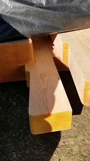 If you want a timber framed house with beautiful joinery, you need a timber frame architect AND a timber framer who knows the craft. #lakeview #sandpointidaho #TimberFraming #architecturelovers #PacificNorthwest #architecture #lakehouse | Enduring Design Architecture