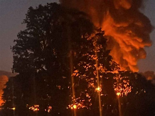 Accidente en la autopista México–Puebla: buscan al chofer desde el aire tras incendio de pipa
