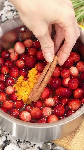 How To Make Sweet & Spiced Cranberry Sauce For Thanksgiving!