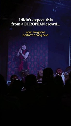 i didn’t expect this from a EUROPEAN crowd…