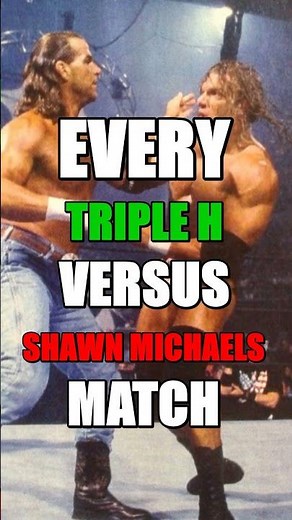 Every Triple H vs Shawn Michaels Match #shawnmichaels #tripleh #wwe