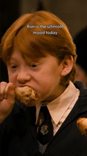 Does Ron ever stop eating? #HarryPotter #RonWeasley #Hogwarts