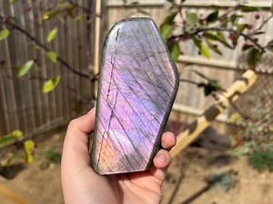 Purple Flash Labradorite Crystal Freeform
