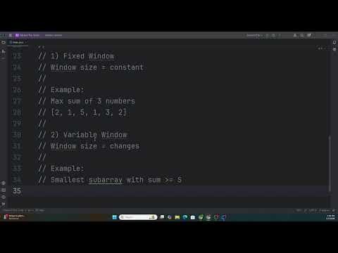 Fixed vs Variable Sliding Window
